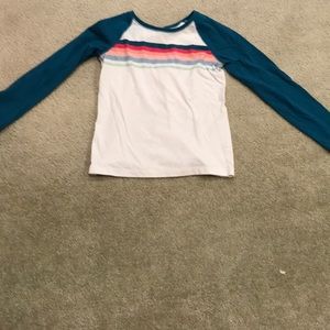 Striped quarter length t-shirt